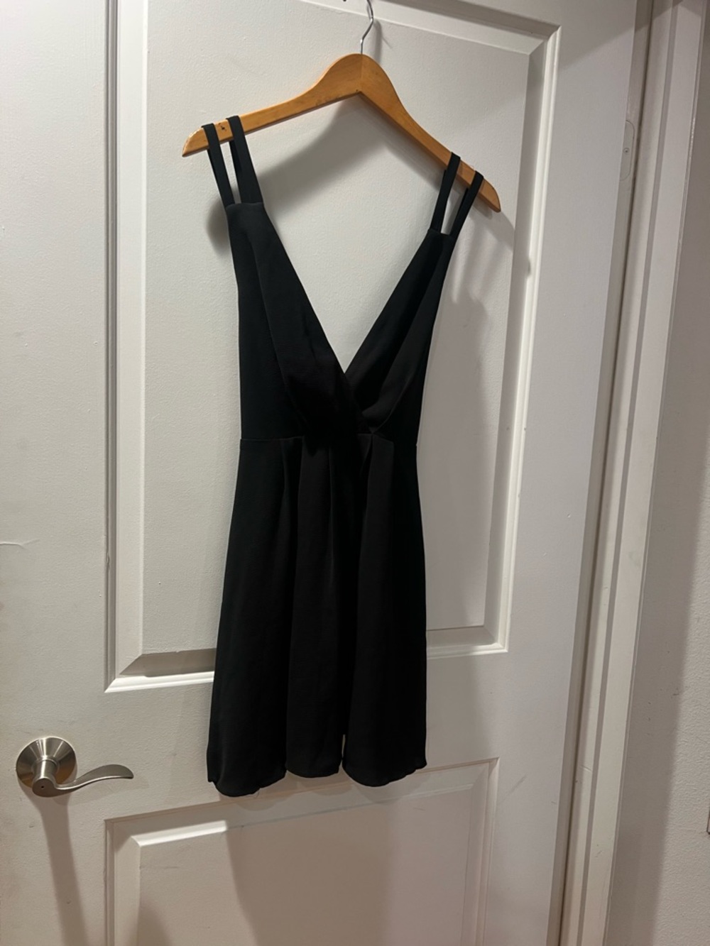 Pins & Needles Black Mini V-Neck Dress